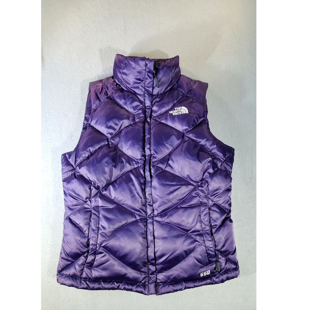 The North Face Aconcagua 550 Down Vest Women’s Small Purple Full Zip warm - Picture 2 of 9